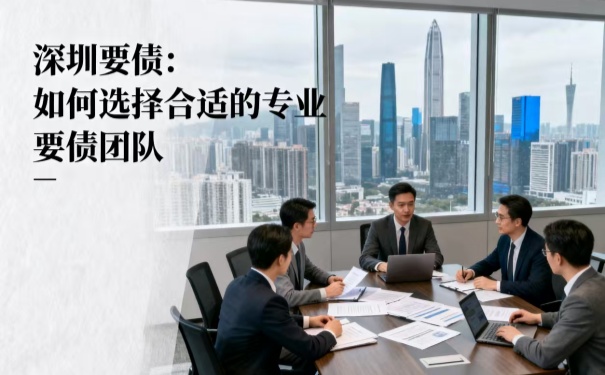 深圳要債:如何選擇合適的專業(yè)要債團(tuán)隊