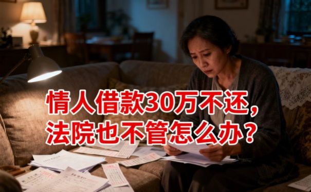 深圳債務公司:情人借款30萬不還法院也不管怎么辦